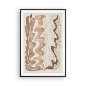 Póster en marco negro - Buena energía - buenas emociones - 61x91 cm
