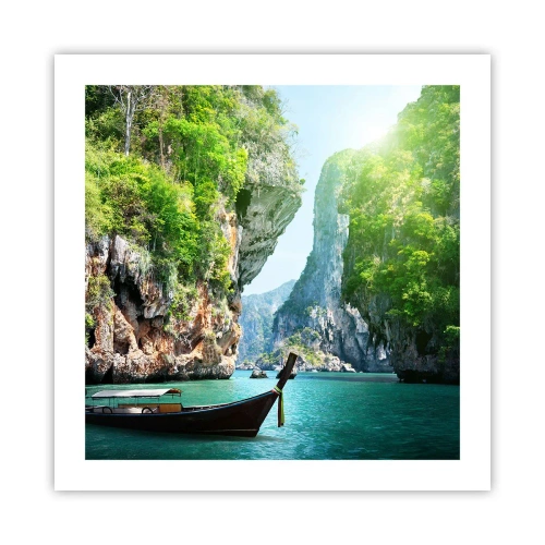 Póster - Una invitación a un viaje exótico - 50x50 cm