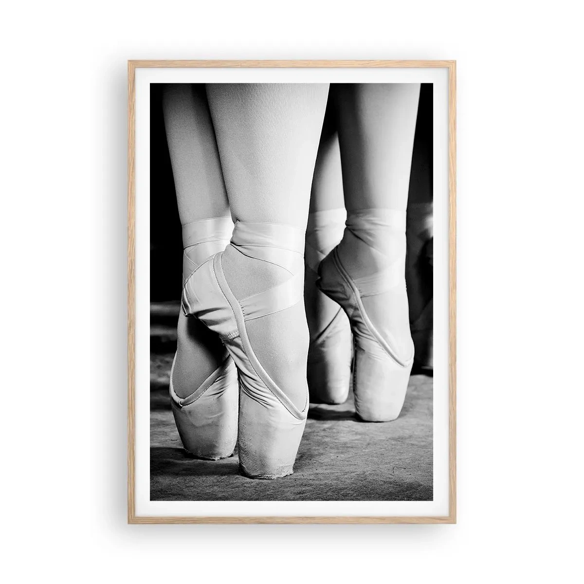 Póster en marco roble claro - En conjunto y al unísono - 70x100 cm