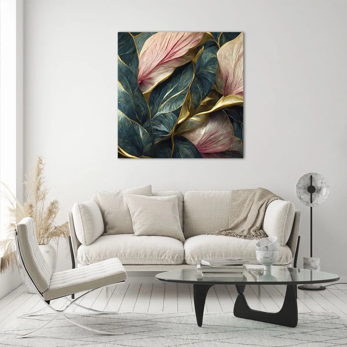 Cuadro sobre vidrio - Impresiones sobre Vidrio - Elegancia y estilo naturales - 60x60 cm