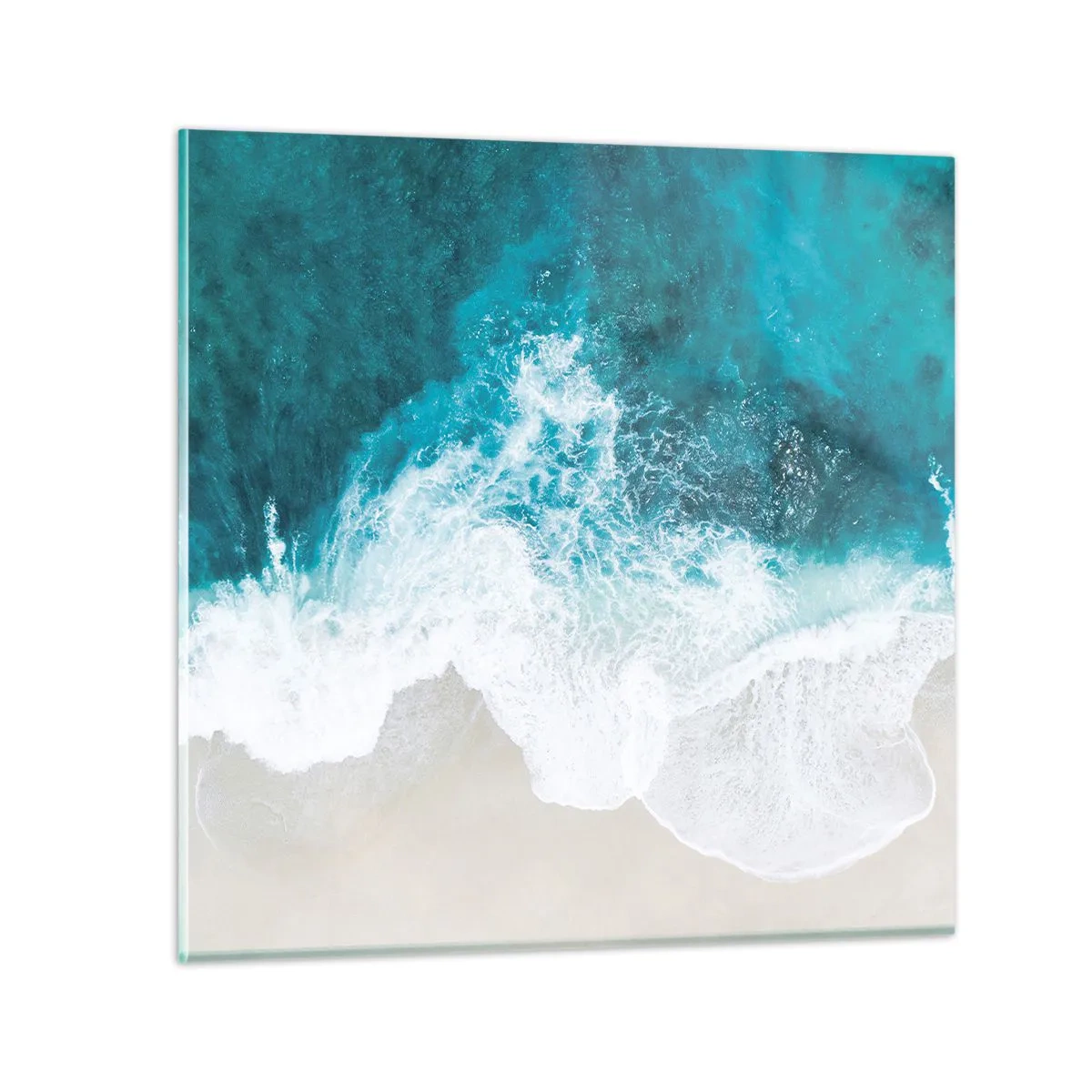 Cuadro sobre vidrio - Impresiones sobre Vidrio - Una caricia natural - 60x60 cm