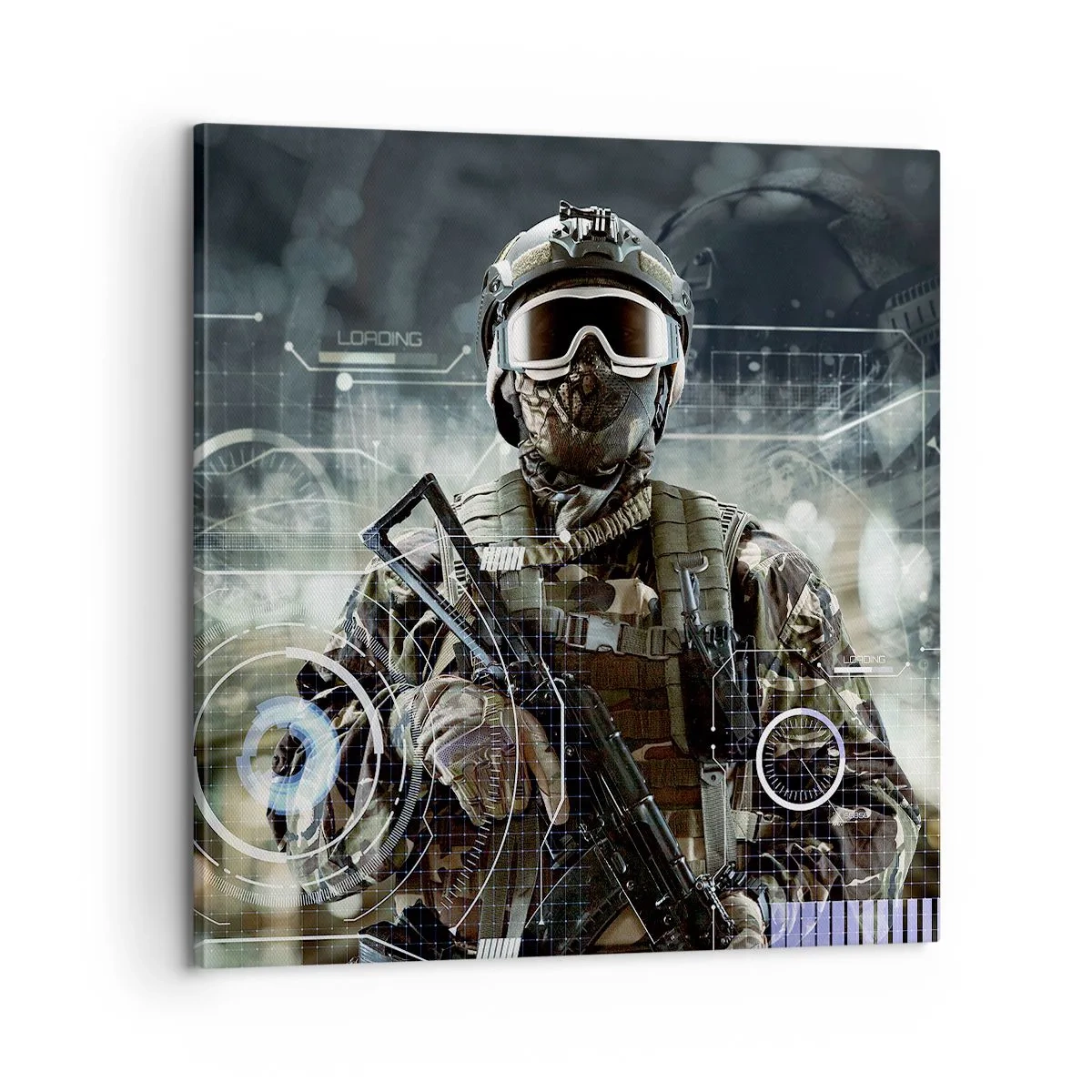 Cuadro sobre lienzo - Impresión de Imagen - De poder a poder - 60x60 cm