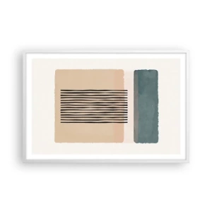 Póster en marco blanco - Todo en orden - 91x61 cm