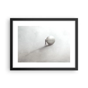 Póster en marco negro - El juego de la vida - 40x30 cm