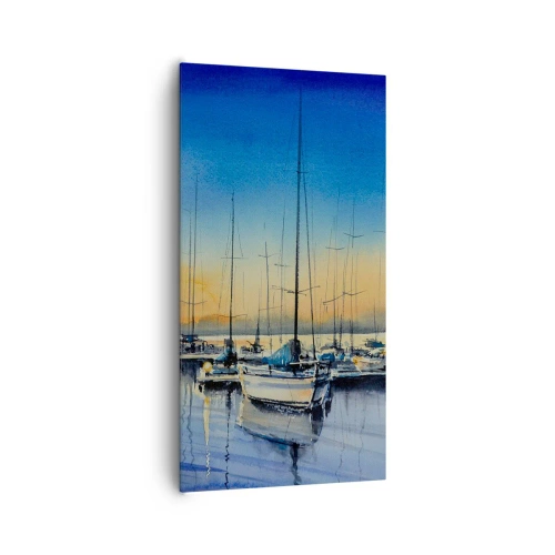 Cuadro sobre lienzo - Impresión de Imagen - El final de un buen día - 65x120 cm