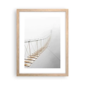 Póster en marco roble claro - ¿Adónde le llevará? - 30x40 cm