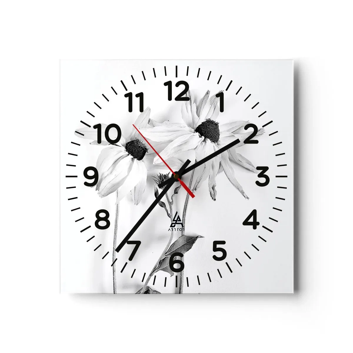 Reloj de pared - Reloj de vidrio - Nadie quiere estar solo - 30x30 cm