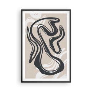 Póster en marco negro - Expresión multiplicada - 61x91 cm
