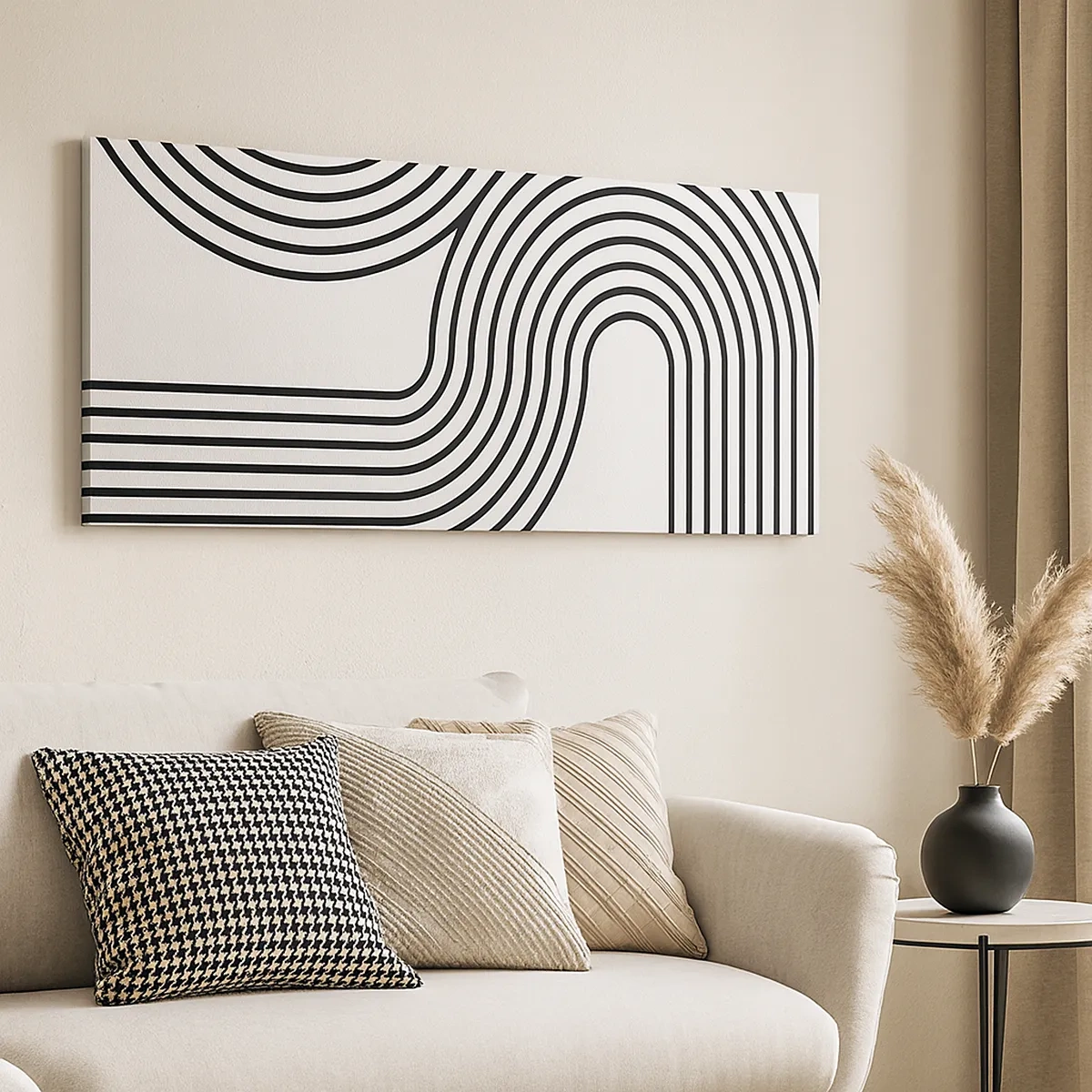 Cuadro sobre lienzo - Impresión de Imagen - En una curva - 30x30 cm