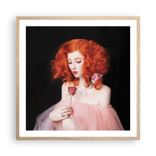 Póster en marco roble claro - En estilo barroco - 60x60 cm