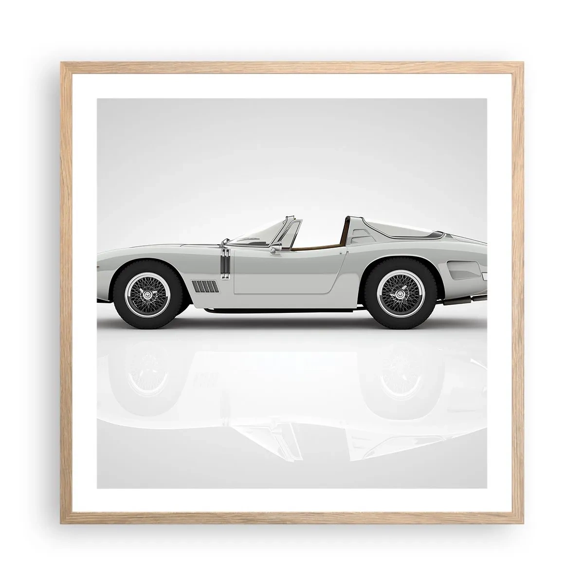 Póster en marco roble claro - Una promesa de diversión - 60x60 cm