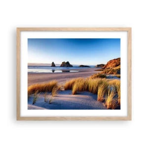 Póster en marco roble claro - Para buscadores de tranquilidad - 50x40 cm