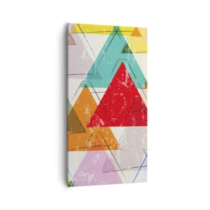 Cuadro sobre lienzo - Impresión de Imagen - De tres en tres - 55x100 cm