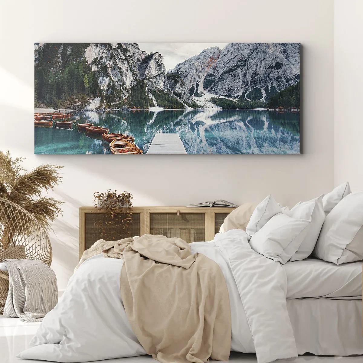 Cuadro sobre lienzo - Impresión de Imagen - Te mostraremos la fuente de la belleza - 100x40 cm