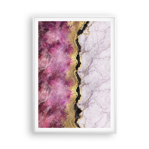 Póster en marco blanco - En la frontera - 70x100 cm