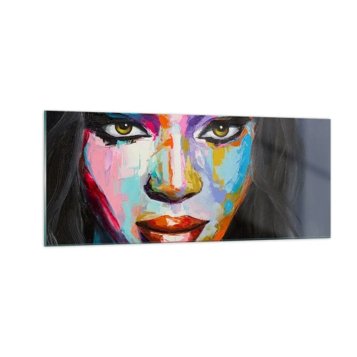Cuadro sobre vidrio - Impresiones sobre Vidrio - Mirada penetrante - 100x40 cm