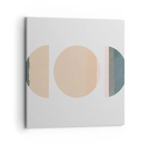 Cuadro sobre lienzo - Impresión de Imagen - Círculo tras círculo - 70x70 cm