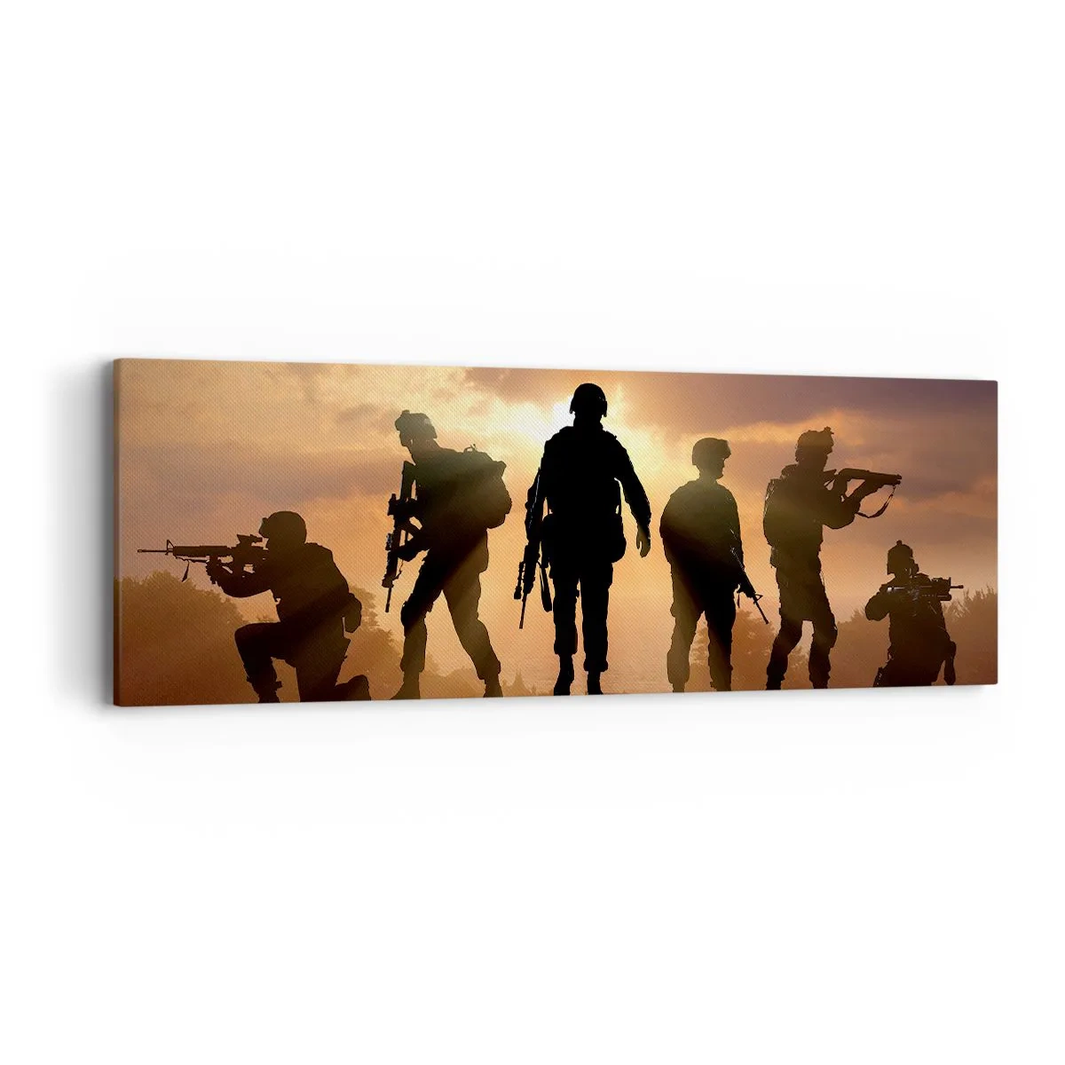 Cuadro sobre lienzo - Impresión de Imagen - Hermanos de armas - 90x30 cm