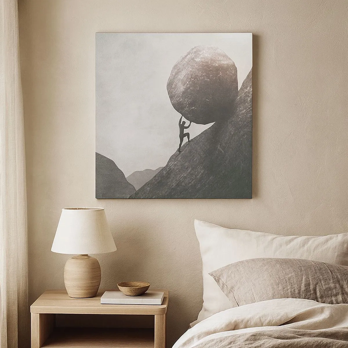 Cuadro sobre lienzo - Impresión de Imagen - Creo, contra toda esperanza - 30x30 cm