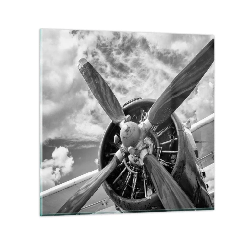 Cuadro sobre vidrio - Impresiones sobre Vidrio - Conquistador de los cielos - 70x70 cm