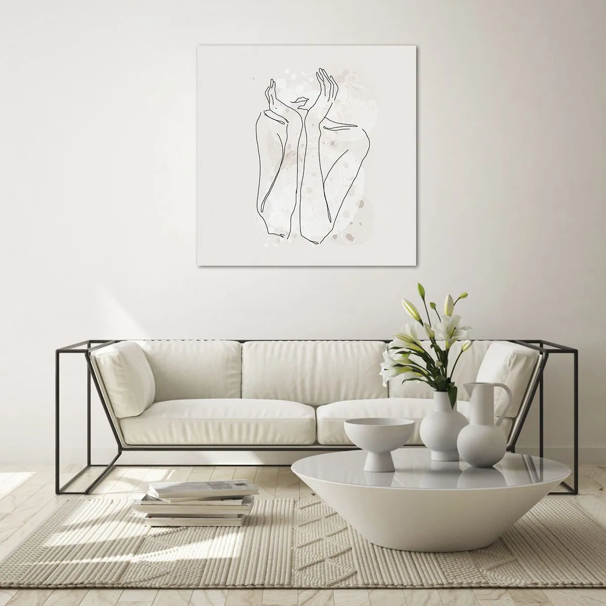 Cuadro sobre vidrio - Impresiones sobre Vidrio - Un momento de ensueño - 50x50 cm