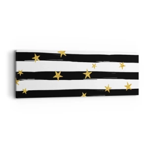 Cuadro sobre lienzo - Impresión de Imagen - Todos hemos nacido bajo una estrella de la suerte - 90x30 cm