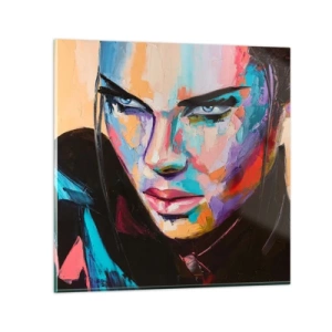 Cuadro sobre vidrio - Impresiones sobre Vidrio - Salvaje de corazón - 70x70 cm