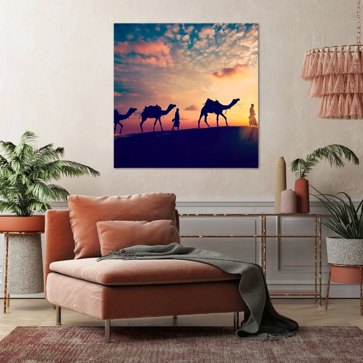 Cuadro sobre lienzo - Impresión de Imagen - El misterioso espíritu de Oriente - 70x70 cm