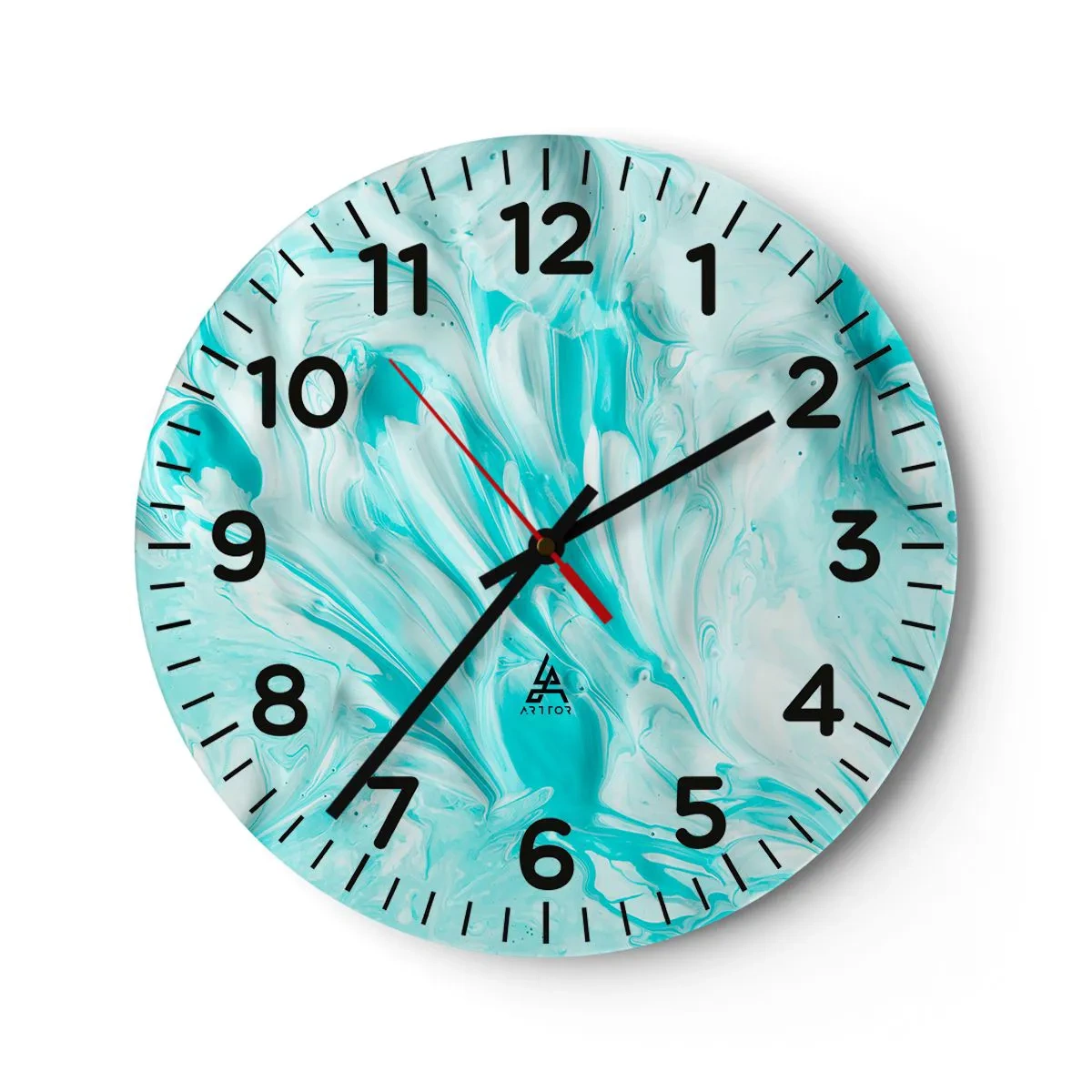 Reloj de pared - Reloj de vidrio - Juntos para siempre - 40x40 cm