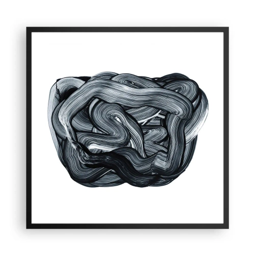 Póster en marco negro - No es tan sencillo - 60x60 cm