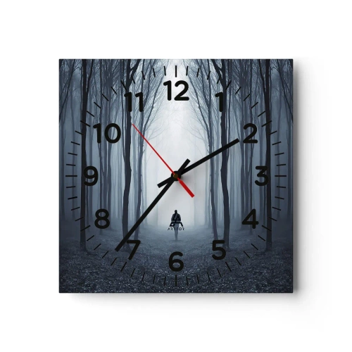 Reloj de pared - Reloj de vidrio - Alto y claro - 40x40 cm