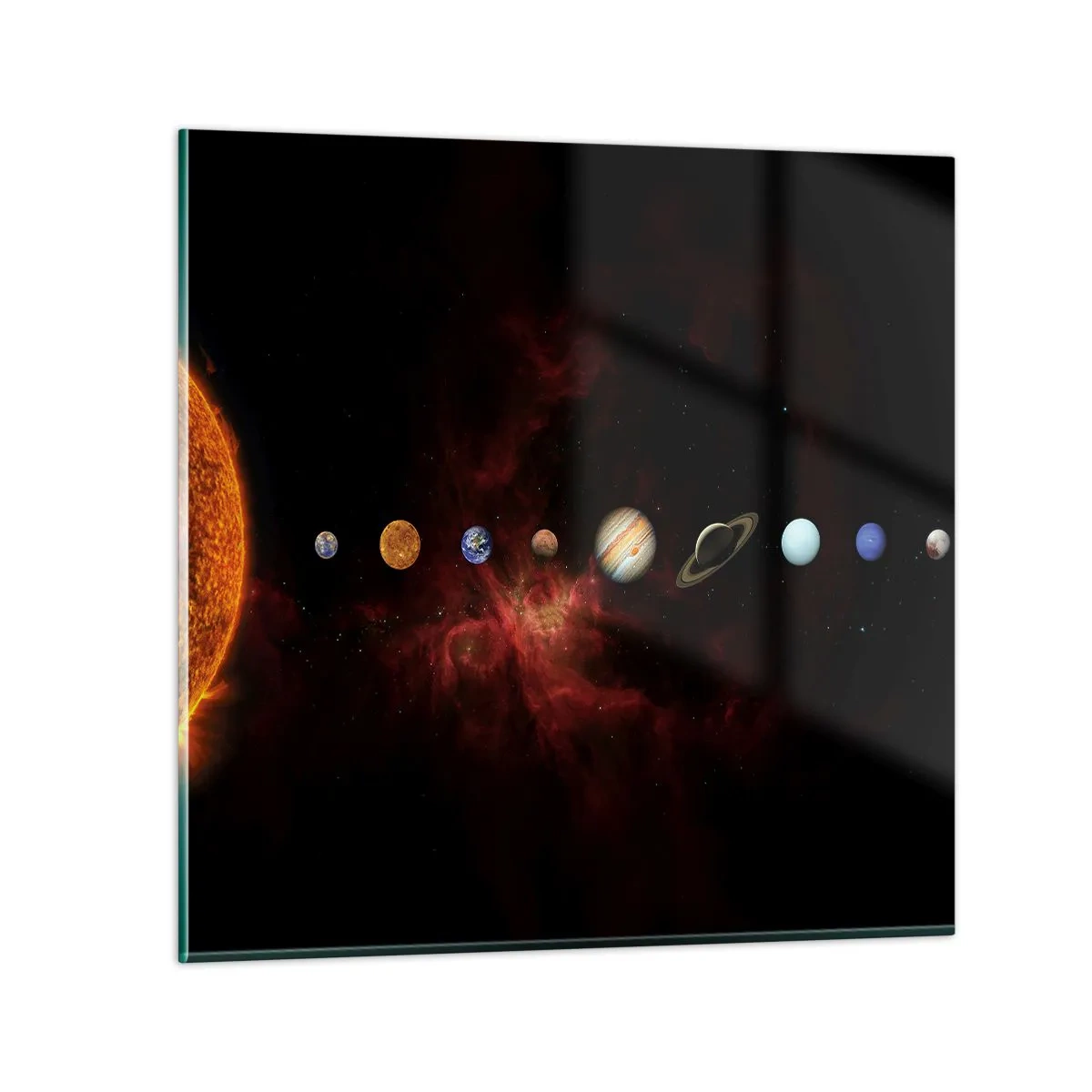 Cuadro sobre vidrio - Impresiones sobre Vidrio - Nuestro barrio - 50x50 cm