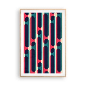 Póster en marco roble claro - Profundidad y relieve - 61x91 cm