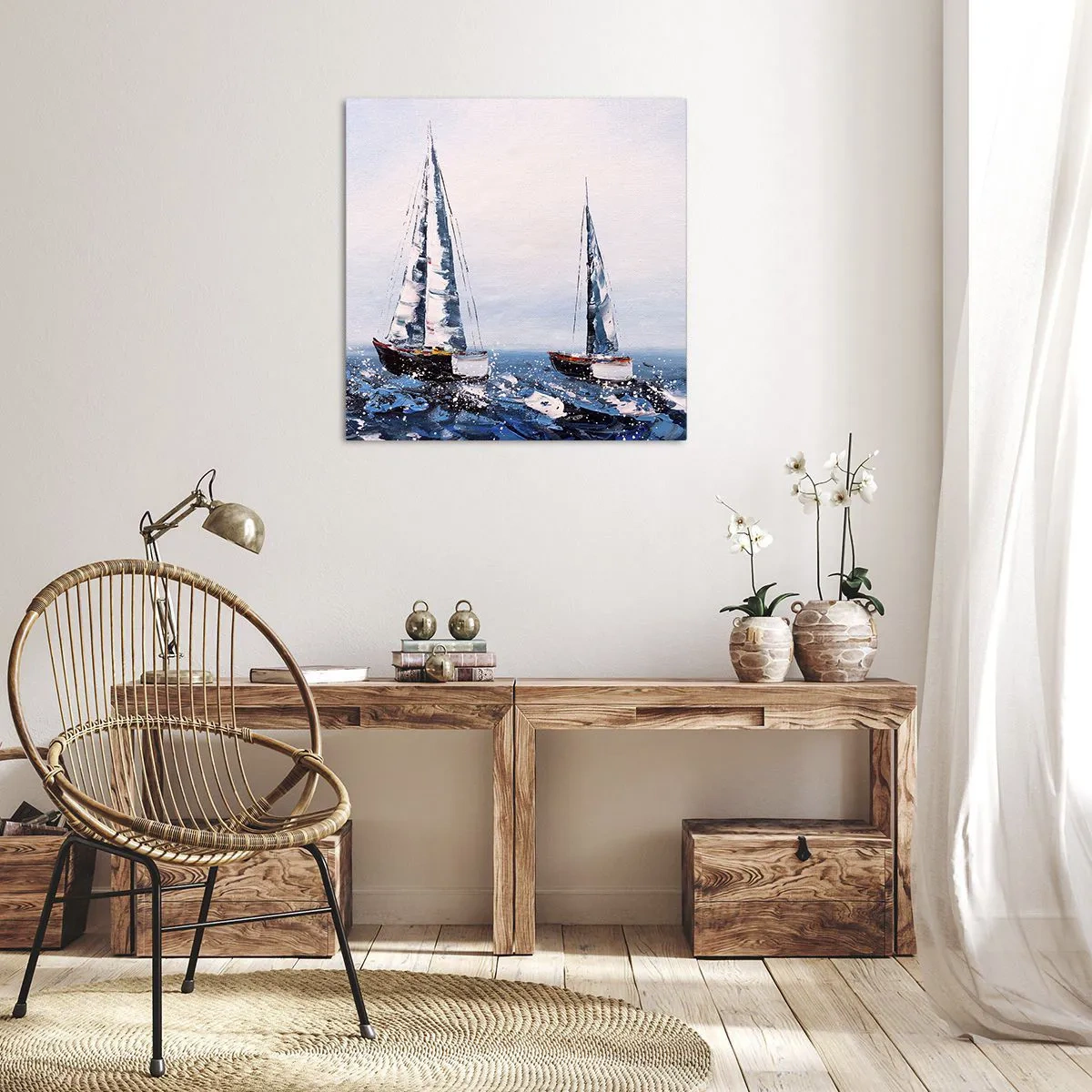 Cuadro sobre lienzo - Impresión de Imagen - Hermandad del viento - 40x40 cm