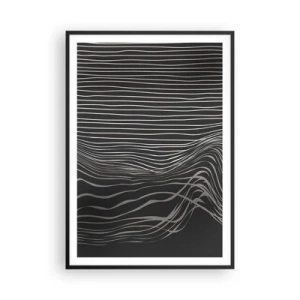 Póster en marco negro - Ritmo y acento - 70x100 cm