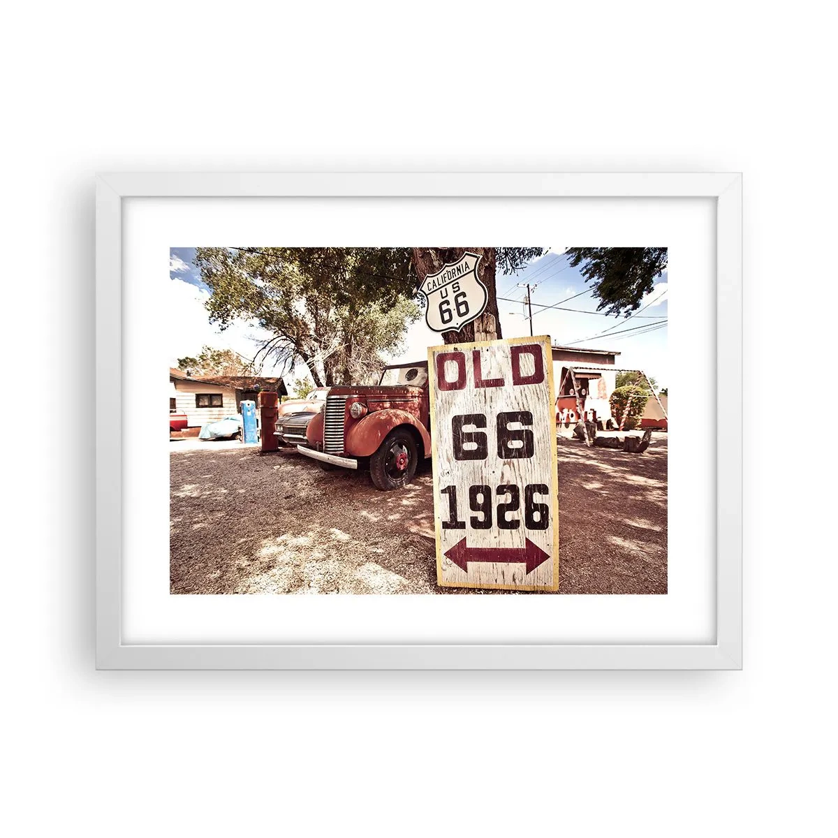 Póster en marco blanco - Una leyenda de la América profunda - 40x30 cm