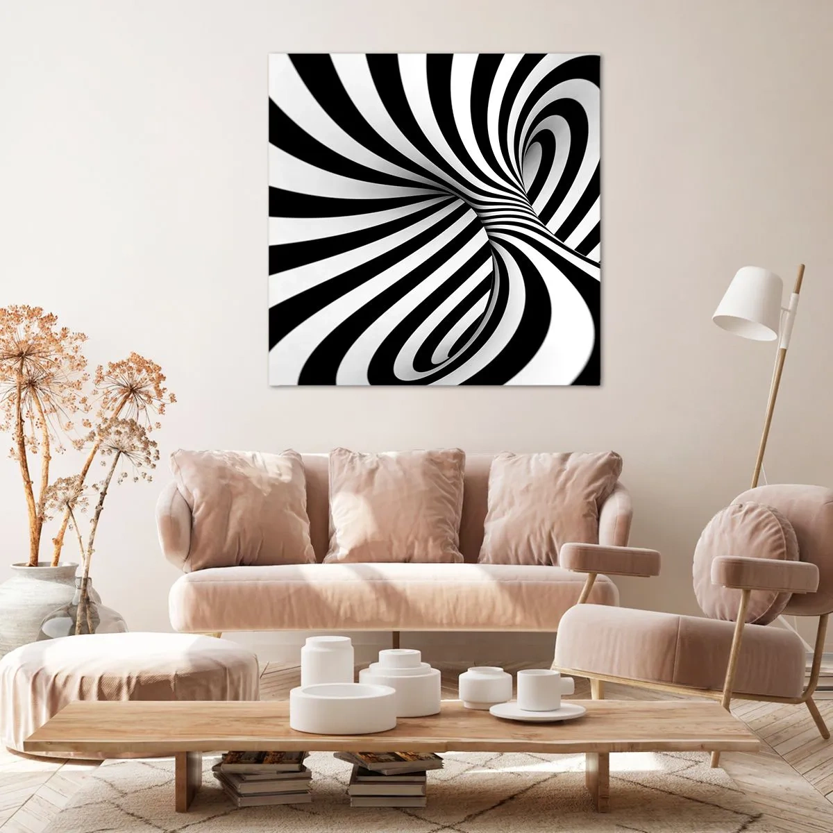 Cuadro sobre lienzo - Impresión de Imagen - Composición: espacio de baile - 70x70 cm
