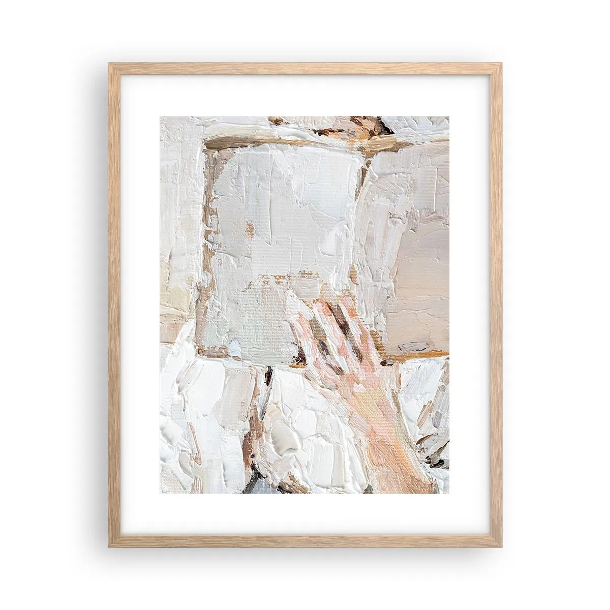 Póster en marco roble claro - En otro mundo - 40x50 cm