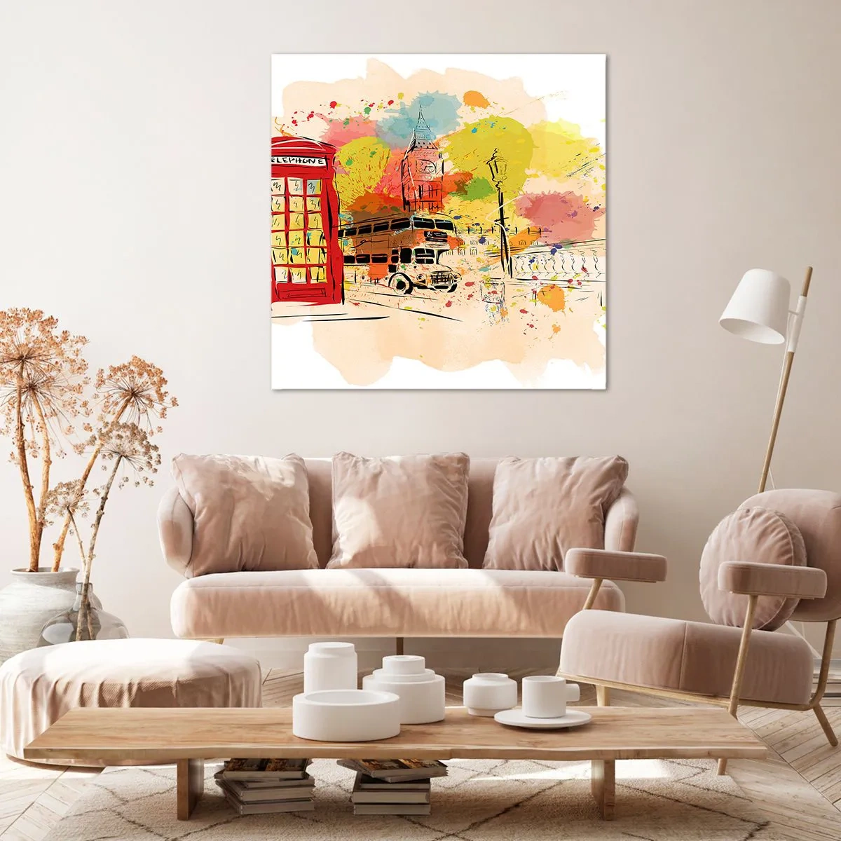 Cuadro sobre lienzo - Impresión de Imagen - Una ciudad de la diversidad - 70x70 cm