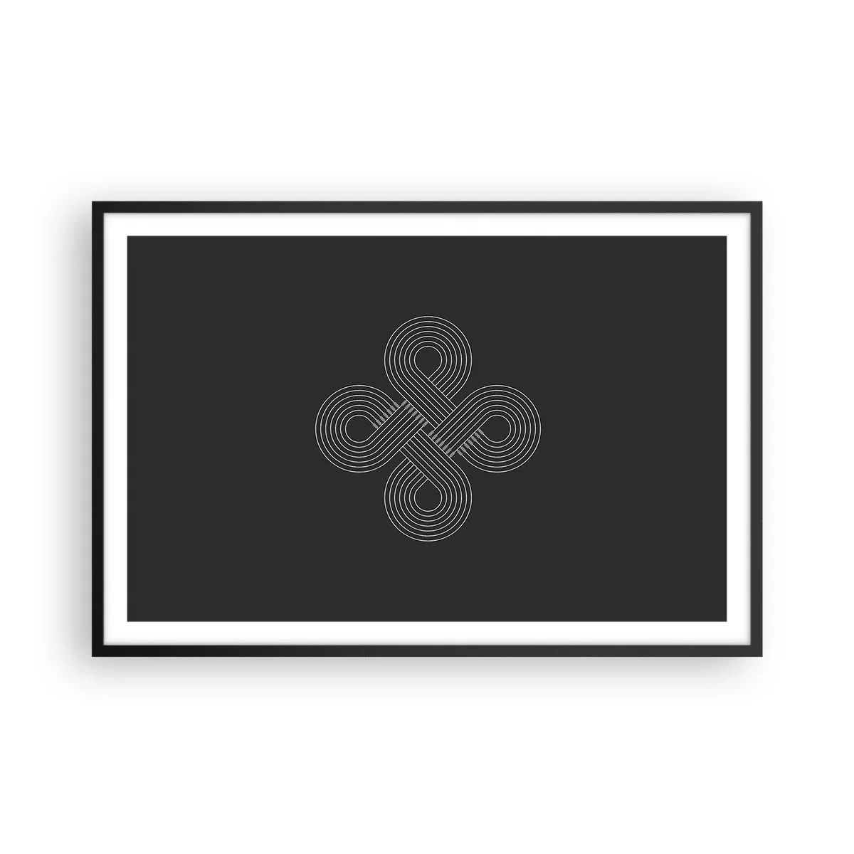 Póster en marco negro - El espíritu celta - 91x61 cm