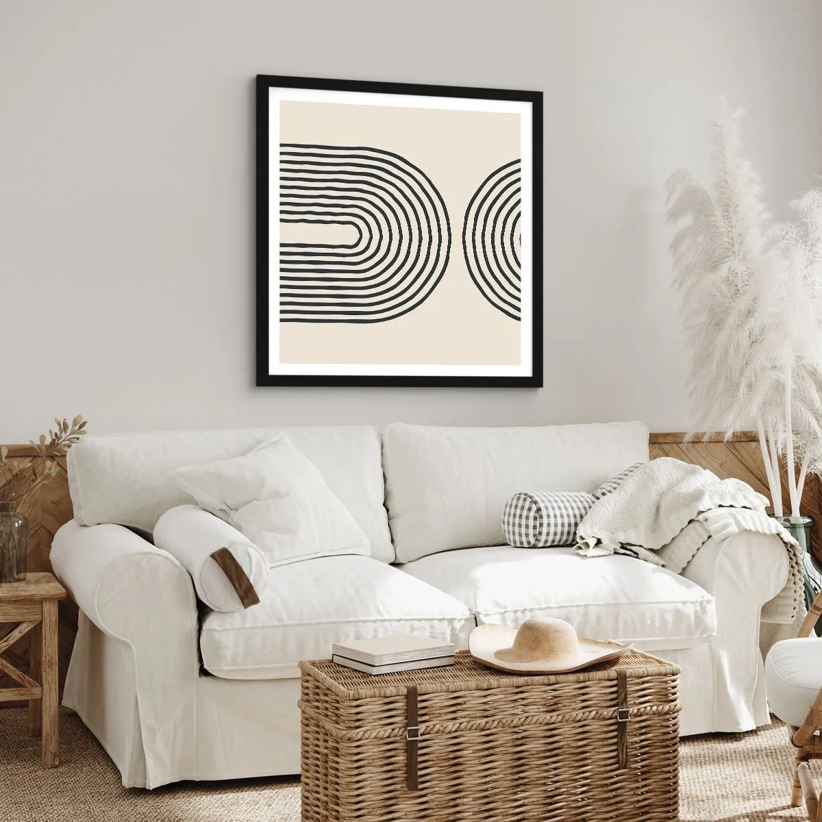 Póster en marco negro - Próximamente... - 40x40 cm