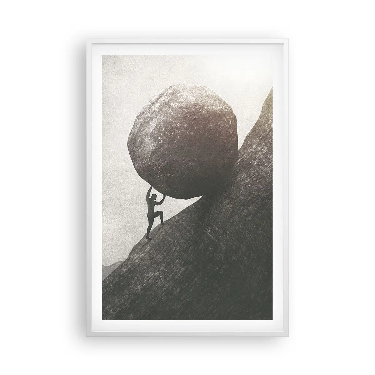 Póster en marco blanco - Creo, contra toda esperanza - 61x91 cm