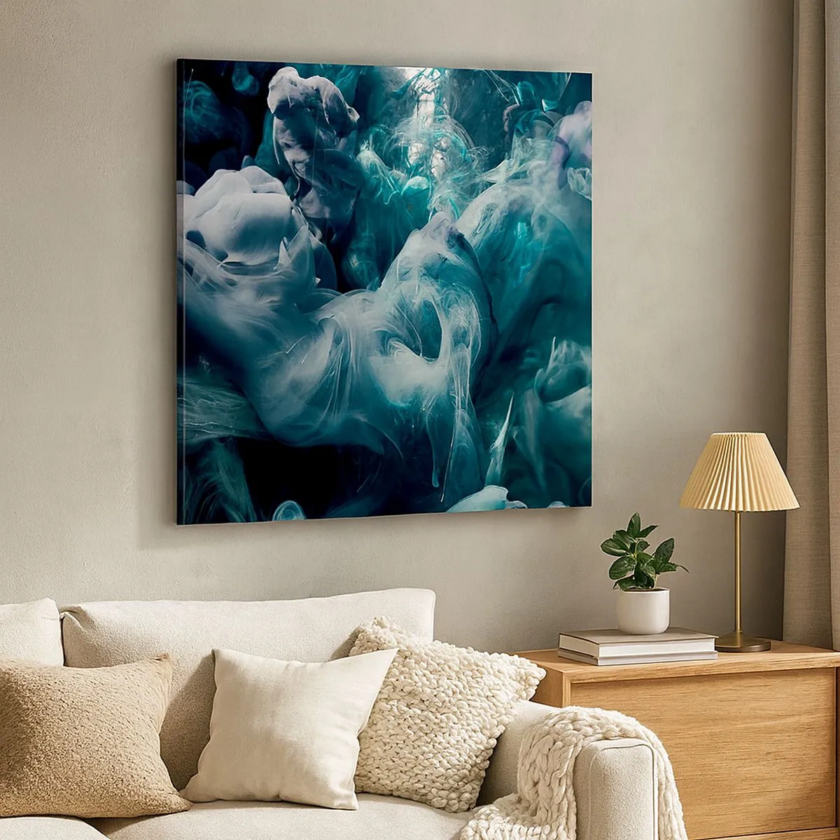 Cuadro sobre lienzo - Impresión de Imagen - Un movimiento de color - 30x30 cm