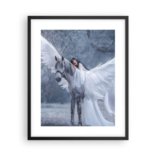 Póster en marco negro - Un momento de inspiración - 40x50 cm