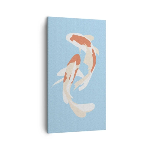 Cuadro sobre lienzo - Impresión de Imagen - Natación sincronizada espontánea - 45x80 cm