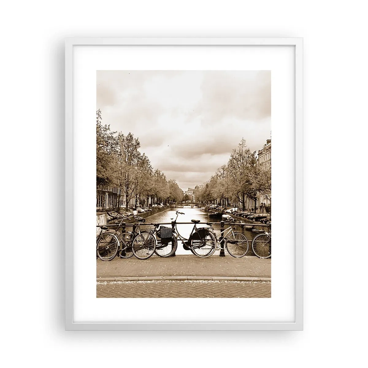 Póster en marco blanco - Holanda solo hay una - 40x50 cm