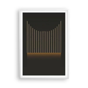 Póster en marco blanco - Explorar la oscuridad - 70x100 cm