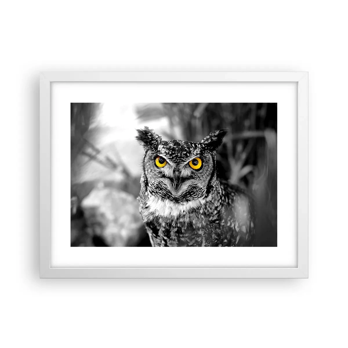 Póster en marco blanco - Nada se puede ocultar - 40x30 cm