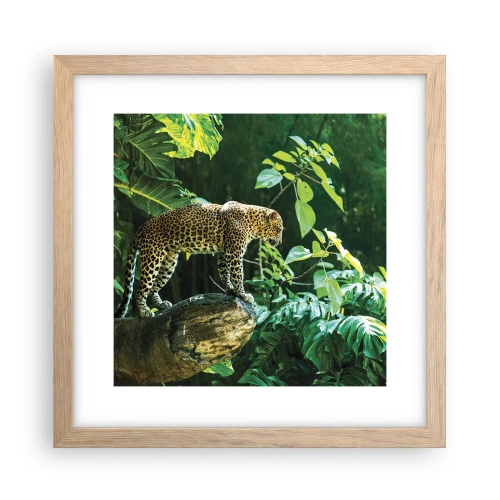 Póster en marco roble claro - ¿A la caza? - 30x30 cm