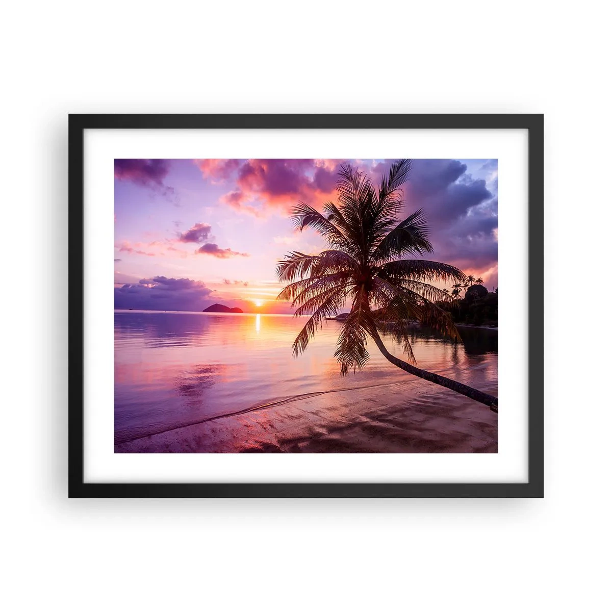 Póster en marco negro - Hermosura hasta el horizonte - 50x40 cm
